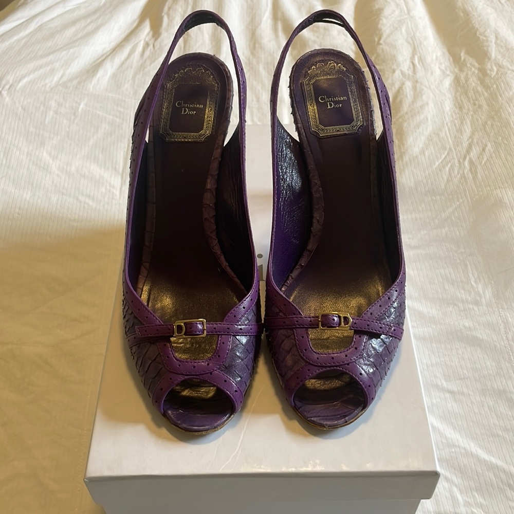 Dior, Size 38 (US size 7.5), Simply Slingback heels